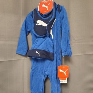 6-9 month baby boy Puma footie play sleeper